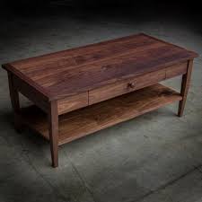 Solid Walnut Coffee Table With Breadboard Ends Dovetail Drawer And Resting Shelf This Pie Coffee Table Farmhouse Walnut Coffee Table Living Room Coffee Table