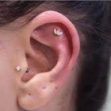 Flat Helix Piercing Jewelry Maria Tash Lotus Helix Piercing Jewelry Earings Piercings Ear Piercings
