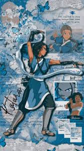 Background katara in one of the raids of the southern water tribe. Katara Wallpaper Aesthetic Avatar 01 Avatar Characters Avatar Aang Katara