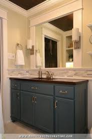 Blue is the main color. Remodelaholic 25 Inspiring And Colorful Bathroom Vanities