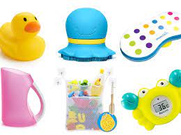 The toys are water, friendly toys. 10 Best Baby Bath Accessories And Products 2021 Madeformums
