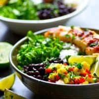 Maybe you would like to learn more about one of these? Chipotle Fish Taco Rice Bowls With Mango Salsa