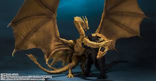 King ghidorah first appears in ghidorah, the three headed monster (1964), and was originally meant to be as powerful on its own as mothra, rodan and godzilla put together. Godzilla King Of The Monsters Sh Monsterarts Godzilla And King Ghidorah The Toyark News