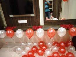 First Night Room Decoration With Balloons Flower Room Decor Rose Candle First Night