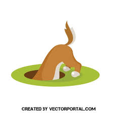 Dog Digs A Hole Vector Clip Art Art Free Clip Art Vector Free