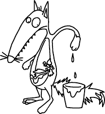 Le Loup Qui Voulait Changer De Couleur Bis Le Blog De Fanfan Coloriage Loup Loup Livre Le Loup