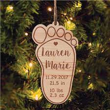 We also offer ornaments that honor their favorite hobbies or sports. The Holiday Aisle New Baby Personalized Holiday Shaped Ornament Wood Christmas Ornaments Holiday Shapes Wooden Christmas Ornaments