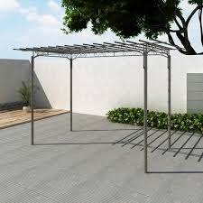 There was not a specific dimension that i worked with for the runners. Outdoor Patio Grape Vine Pergola Arch Steel Walmart Com Walmart Com