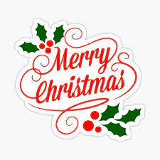 Merry Christmas Stickers Merry Christmas 1 Sticker By Hauntersdepot Redbubble