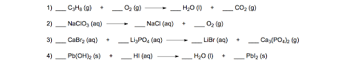 In the balancing chemical equations gizmo, look at the floating molecules below the initial reaction: Balancing Chemical Equations Worksheet Ignore Chemistry Video Clutch Prep