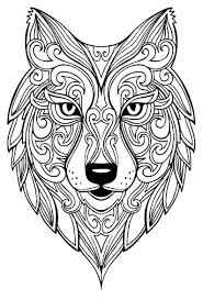 Grand Loup Coloriages D Animaux Mandalas Zen 2858 Animaux Mandala Coloriage Dessin En 2020 Coloriage Mandala Animaux Coloriage Mandala Mandala Animaux
