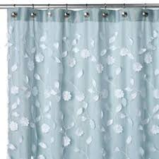 Floret Blue 70 W X 72 L Fabric Shower Curtain Bed Bath Beyond Have It Love It With Images Fabric Shower Curtains Cute Shower Curtains Shower Curtain