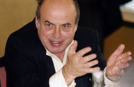 Image of ROMANIAN ROMA KING FLORIN CIOABA LAUGHS DURING A TV TALK