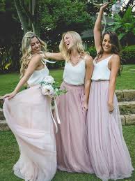 Two Piece Bridesmaid Dresse Short Bridesmaid Dresses Bridesmaid Skirts Cheap Long Bridesmaid Dresses