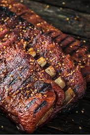 Smoked Spicy St Louis Dry Rubbed Ribs Traeger Wood Pellet Grills Rib Recipes Grill Rib Recipes Pork Rib Recipes