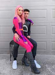 Shark Boy And Lava Girl Costume Cute Couple Halloween Costumes Halloween Outfits Couples Costumes