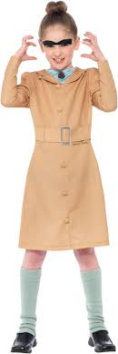 Diy homemade trunchbull and matilda costume. Roald Dahl Miss Trunchbull Girls World Book Week Fancy Dress Kid Costume
