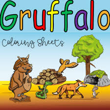 Printable colouring book for kids. The Gruffalo Activities Coloring Sheets Writing Prompts Tpt