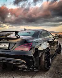 The Dark Knight The License Plate Says It All Street Lethal Cla45 Amg Widebody Kit Foll Mercedes Amg Mercedes Benz Cars Mercedes Benz