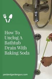 To clean a bathtub drain with baking soda and vinegar. How To Unclog A Bathtub Drain With Baking Soda