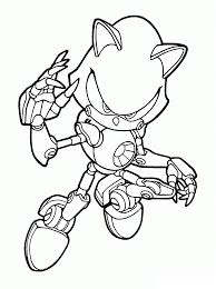 Sonic the hedgehog coloring pages. Metal Sonic Coloring Page Free Printable Coloring Pages For Kids