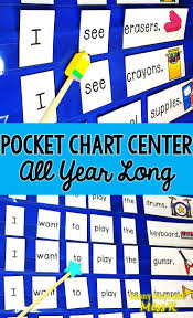 Kindergarten Pocket Chart Center Year Long Bundle First