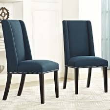 Andover Mills Gabilan Upholstered Parsons Chair Parsons Chairs Blue Dining Chair Dining Chairs