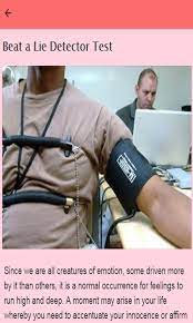 You see websites telling you how to. Amazon Com How To Pass A Lie Detector Test Appstore For Android