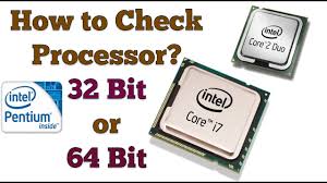 If it doesn't say 64 bits, then it's 32. How To Check Processor Is 32 Bit Or 64 Bit Youtube