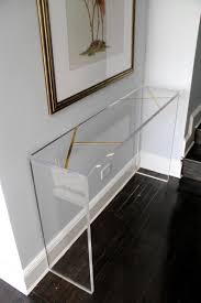 Lucite Console Table Console Table Narrow Entryway Table Etsy Lucite Furniture Acrylic Furniture Furniture Decor