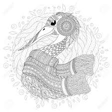 See more ideas about coloring pages, adult coloring pages, coloring books. Hand Drawing Artistic Swan For Adult Coloring Pages In Doodle Royalty Free Cliparts Vectors And Stock Illustration Image 102053110