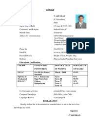Resume 2010 Full2 Pdf Bio Data Biodata Format Biodata Format Download