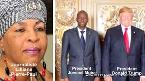 Haitian journalist criticizes President Jovenel for taking photo with  President TRUMP