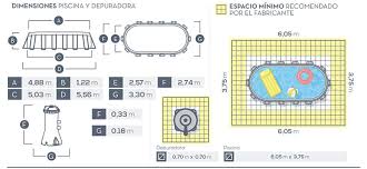 Intex 26796 Tube Shaped Oval Above Ground Pool 503x274x122cm