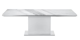 Nazario Modern Dining Table With Elegant White Marble Top Modern White Table Dining Table White Dining Table