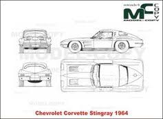 Start with a retangle box and start laying out your guidelines for the corvette. Chevrolet Corvette Stingray 1964 2d Drawing Blueprints 30280 Model Copy English