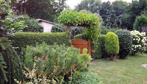 Gartenidee Mit Bepflanzten Torbogen An Der Holzgartentur Beispiel Fur Einen Garteneingang In 2020 Garteneingang Gartengestaltung Garten Ideen