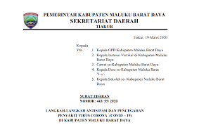 Also known as the south west district and land office in english. Antisipasi Penyebaran Covid 19 Pemda Mbd Terapkan Belajar Dan Bekerja Di Rumah