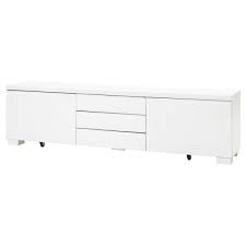 (1) attach drawer back to drawer base with 1 1/4 screws, ensuring drawer back is flush with drawer base. Besta Burs Tv Unit High Gloss White 70 7 8x16 1 8x19 1 4 Ikea