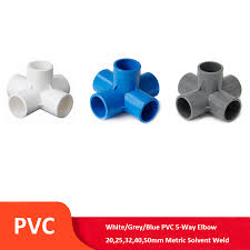Pvc 5 Way Elbow 20mm 25mm 32mm 40mm 50mm Metric Solvent Weld Pressure Pipe Fitting Pipe Connector Aquarium Pond Pool Garden Diy Pipe Fittings Aliexpress