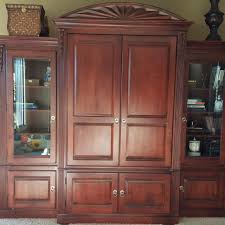 Ethan allen pair of wicker counter stools. Best Ethan Allen Entertainment Center 3 Pieces Including Tv Cabinet And Lit Cupboards On Each Side For Sale In Lee S Summit Missouri For 2021