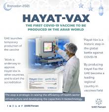 Đặt trụ sở chính tại các tiểu vương quốc arab thống nhất (uae), g42. Uae Forsan English Hayat Vax The First Covid19 Vaccine To Be Produced In The Arab World Facebook