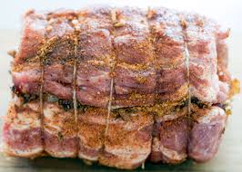 Cook the pork for 15 minutes at 425°f, then lower the oven to 375°f and continue cooking to an internal temperature of 145°f, about 75 more minutes. Herb Stuffed Pork Loin Roast