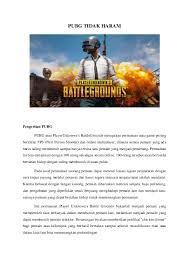 Free fire is ultimate pvp survival shooter game like fortnite battle royale. Doc Pubg Tidak Haram Autosaved Bias Fajar Academia Edu