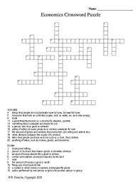 Check spelling or type a new query. Economics Crossword Worksheets Teaching Resources Tpt