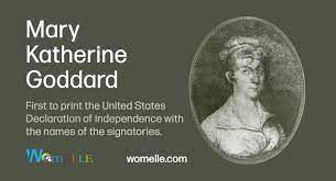 The Life And Accomplishments Of Mary Katherine Goddard
