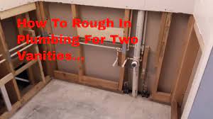 In the bathroom, the sink drain is typically between 24 inches above the floor. Diy How To Rough In Plumbing For Two Vanities Part 1 Youtube