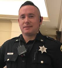 Deputy Sheriff Brian Carr (clockwise from left) and Deputy Sheriff Marian  “My” Inderelst were assigned recently to a courtroom in the Chester County  Justice Center when a man with a history of