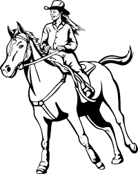 She was brown with big white spots only on the top of her rump. Horseback Riding Girl Riding Horse Coloring Pages