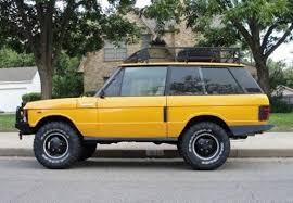 This Car Will Be Mine Yellow Classic Range Rover Koretojer Biler